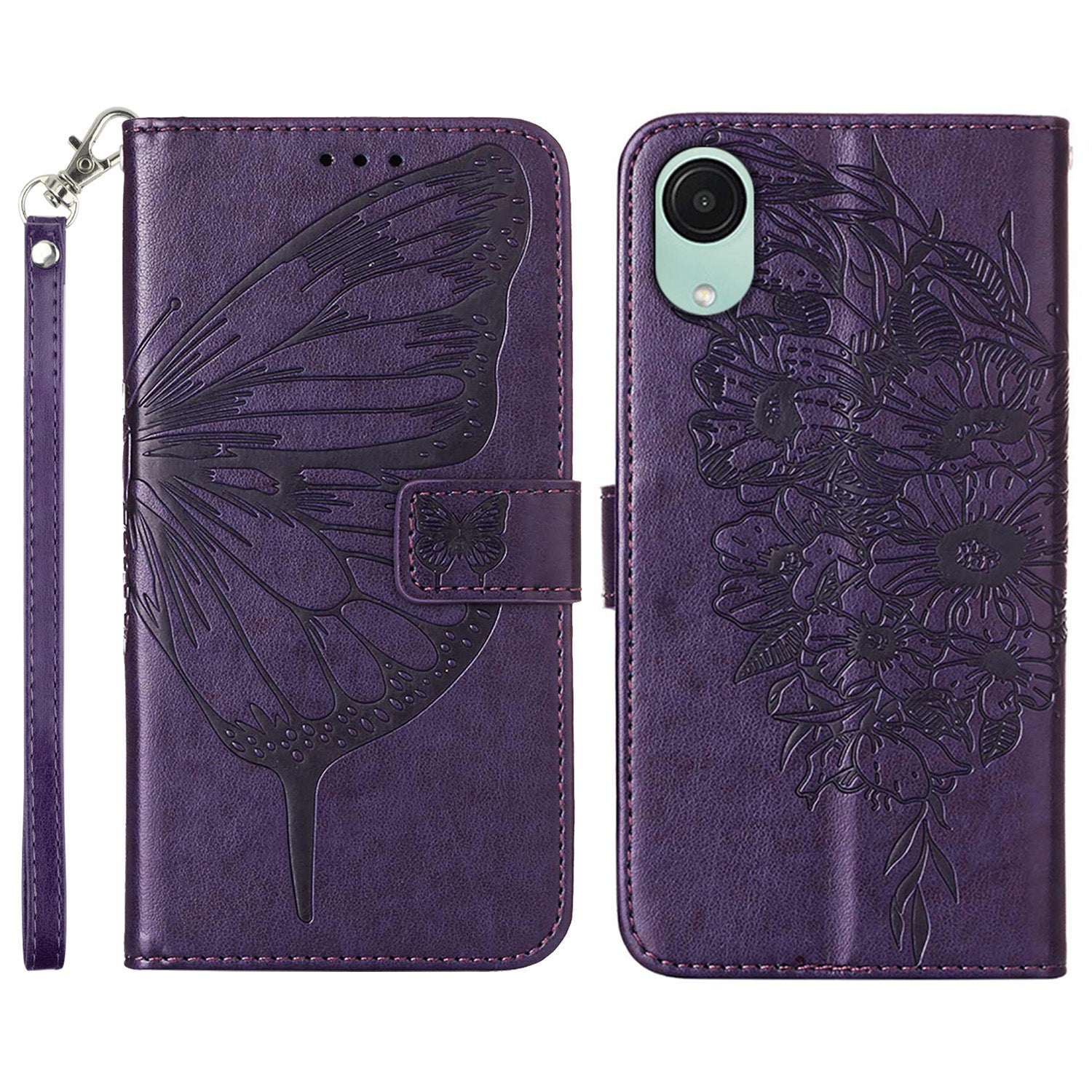 YB Imprinting Series-4 PU Leather Case for Samsung Galaxy A04 Core 4G Phone Cover Imprinted Shockproof Wallet Case YB Imprinting Series-4 PU Leather Case for Samsung Galaxy A04 Core 4G Phone Cover Imprinted Shockproof Wallet Case